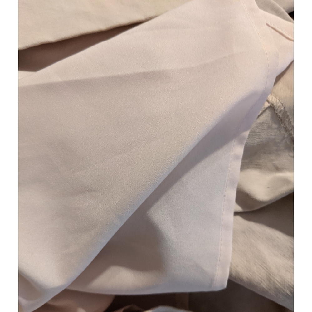 Rebecca Taylor Cream Ruched Ruffle Sheath Dress - Picture 11 of 14